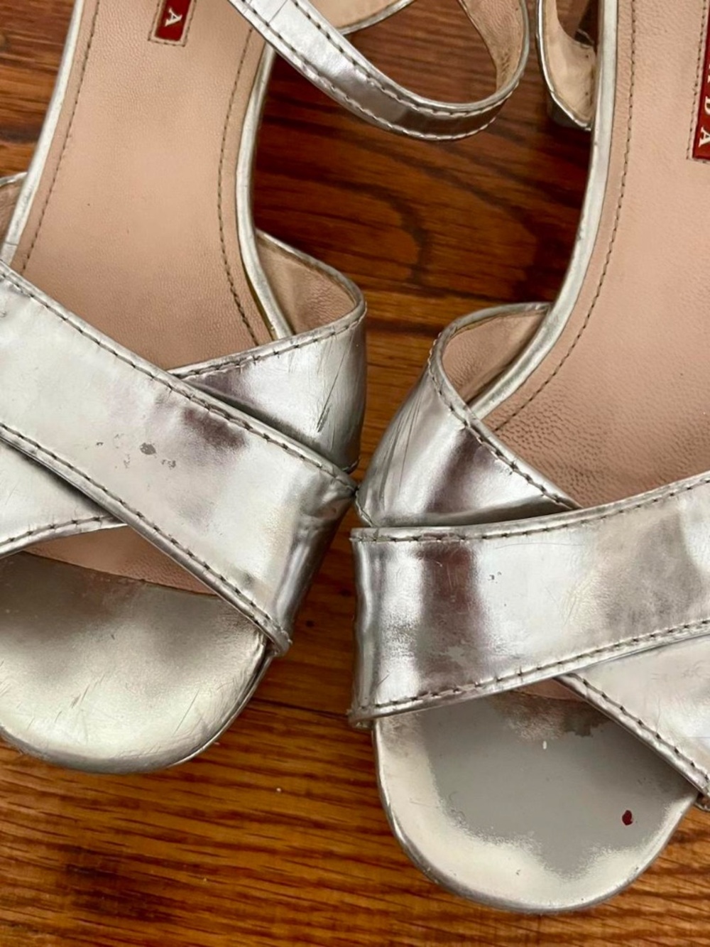Y2K silver platform sandals by Prada - Picture 3 of 8
